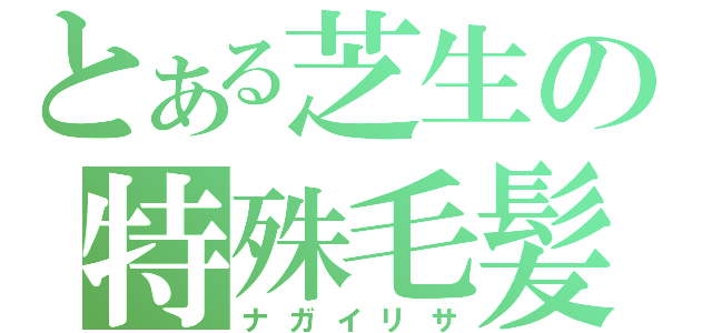 とある芝生の特殊毛髪（ナガイリサ）