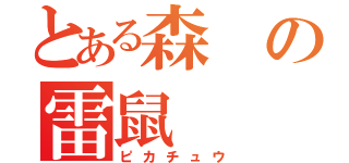 とある森の雷鼠（ピカチュウ）