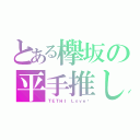 とある欅坂の平手推し（ＴＥＴＨＩ Ｌｏｖｅ♡）