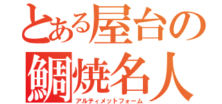 とある屋台の鯛焼名人（アルティメットフォーム）