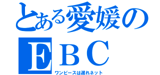 とある愛媛のＥＢＣ（ワンピースは遅れネット）