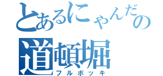 とあるにゃんだの道頓堀（フルボッキ）