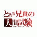 とある兄貴の人間試験（エグザミネーション）