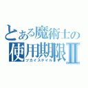 とある魔術士の使用期限Ⅱ（ツカイステイル）