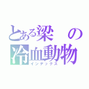 とある梁の冷血動物。（インデックス）