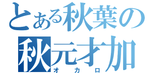 とある秋葉の秋元才加（オカロ）