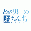 とある男のおちんちん（ムスコ）