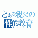 とある親父の性的教育（セクハラ）