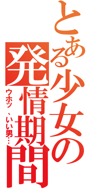 とある少女の発情期間（ウホッ、いい男…）