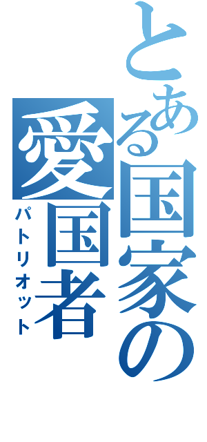 とある国家の愛国者（パトリオット）