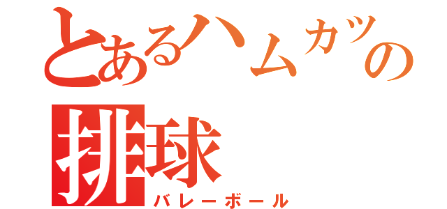 とあるハムカツの排球（バレーボール）