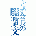 とある会長の禁断呪文（マダンテ）