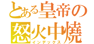 とある皇帝の怒火中燒（インデックス）