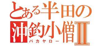 とある半田の沖釣小僧Ⅱ（バカヤロー）