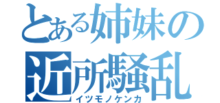 とある姉妹の近所騒乱（イツモノケンカ）