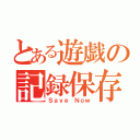 とある遊戯の記録保存（Ｓａｖｅ Ｎｏｗ）