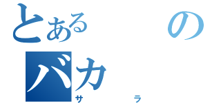 とあるのバカ（サラ）