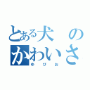 とある犬のかわいさ（ゆぴお）