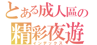 とある成人區の精彩夜遊（インデックス）