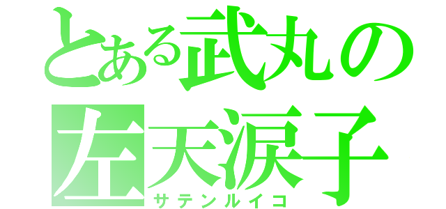 とある武丸の左天涙子（サテンルイコ）