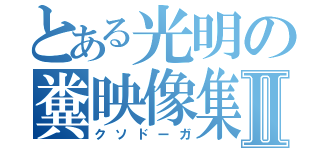 とある光明の糞映像集Ⅱ（クソドーガ）