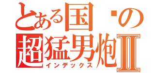 とある国义の超猛男炮Ⅱ（インデックス）
