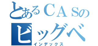 とあるＣＡＳのビッグベイター（インデックス）