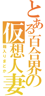 とある百合界の仮想人妻（箱入りまどか）