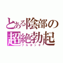 とある陰部の超絶勃起（フルボッキ）