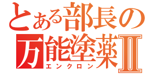 とある部長の万能塗薬Ⅱ（エンクロン）