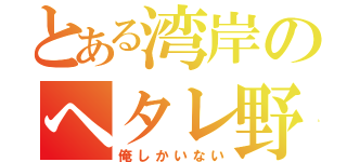 とある湾岸のヘタレ野郎（俺しかいない）