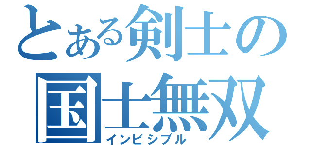 とある剣士の国士無双（インビシブル　）