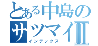 とある中島のサツマイモⅡ（インデックス）