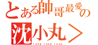 とある帥哥最愛の沈小丸＞／＜（ｌｏｖｅ ｌｏｖｅ ｌｏｖｅ）