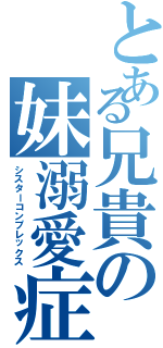 とある兄貴の妹溺愛症（シスターコンプレックス）