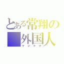 とある常翔の 外国人（マジキチ）