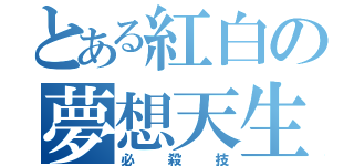 とある紅白の夢想天生（必殺技）