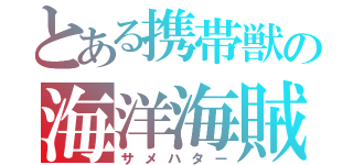 とある携帯獣の海洋海賊（サメハター）