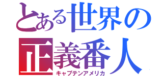 とある世界の正義番人（キャプテンアメリカ）