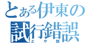 とある伊東の試行錯誤（どや顔）