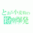 とある小麦粉の粉塵爆発（どっかーん！）