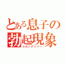 とある息子の勃起現象（コカンアッパー）