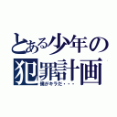 とある少年の犯罪計画（僕がキラだ・・・）