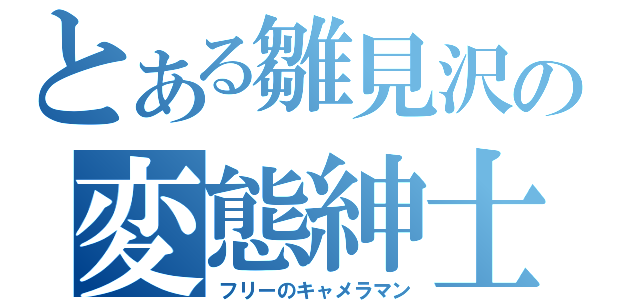 とある雛見沢の変態紳士（フリーのキャメラマン）