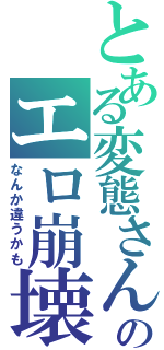 とある変態さんのエロ崩壊Ⅱ（なんか違うかも）