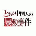 とある中国人の暴動事件（コドモノオアソビ）