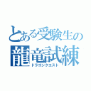 とある受験生の龍竜試練（ドラゴンクエスト）