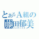 とあるＡ組の藤田郁美（インデックス）