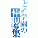 とある学園の仲間募集（チームメンバー）