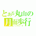 とある丸山の月面歩行（ムーンウォーク）